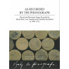 As recorded by the phonograph
